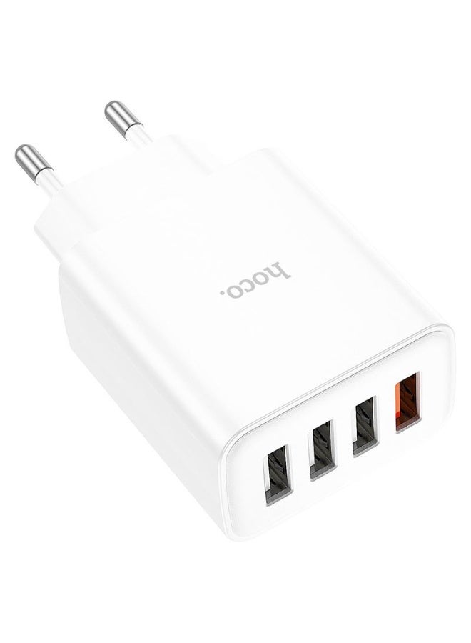 Hoco C102A 18W QC3.0 Charger with 4 Ports – Fast and Efficient Charging - Image 2